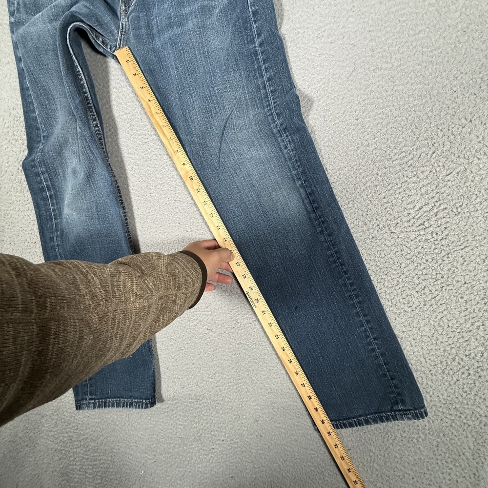 Levis Jeans Mens 32x32 Blue 505 Straight Fit Denim Casual Logo Preppy 5 Pocket - Picture 7 of 12
